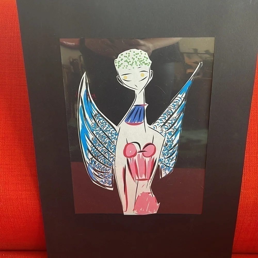 Title “Spring Angel “Hand crafted hand made by me Digital book illustration